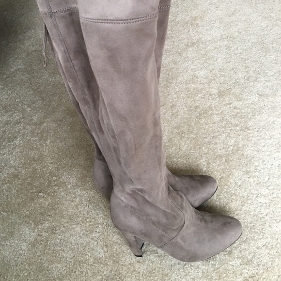 Steve Madden Tan Over the Knee Boots - Picture 2 of 3